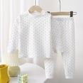 thumbnail image 2 of BLVB Toddler Baby Boys Girls Pajamas Sets 2 Piece Pjs Lounge Outfits Long Sleeve Top and Pants Soft Breathable Sleepwear(White,6-7 Years), 2 of 9