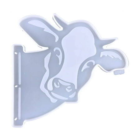 

Diy Farm Cow Head Decorative Drip Rubber Tools Peep Cow Head Pendant Decorative Silicone Tools