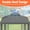 Gray, variant on 5x8 Ft Double Tiered Grill Gazebo Replacement Canopy Top, Outdoor BBQ Shelter Roof Cover