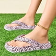 thumbnail image 4 of ibiyuan Women's Flip Flops Thong Sandals for Women Wide Non- Rubber Sole Slippers for Women Cushioned Orthofeet Shoes for Women, 4 of 6