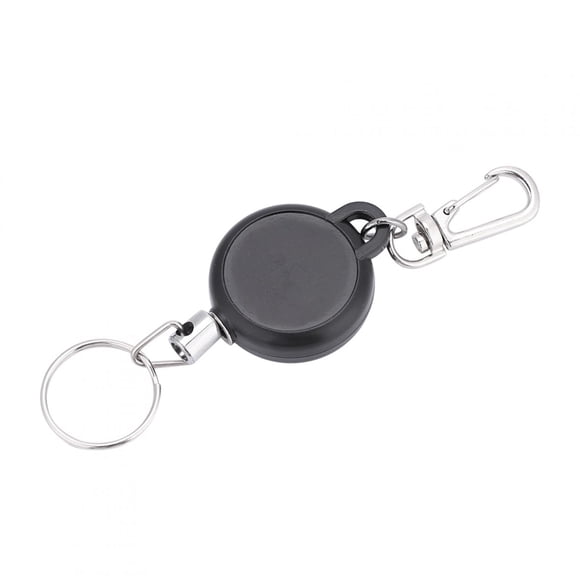 Ejoyous Retractable Keychains, 60cm Stainless Steel Wire Rope Retractable Key Chain Stretching Key Clasp Anti Lose Key Ring with Maximum Length of 60cm/23.6 Inches Wire Rope