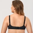 thumbnail image 2 of Delimira Women's Balconette Bra Push up Underwire Unlined See Through Demi Bras Plus Size, 2 of 4