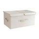 thumbnail image 1 of Caja de almacenamiento Laklulu 2 piezas con tapa gris, 1 of 5