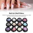 thumbnail image 3 of Nail Art Shell Flakes§nail Art Shell Sequins§nail Seashell Flakes§irregular Seashell Flakes§seashell Nail Art Nail Flakes§seashell Nail Art Sequins 12pcs Black Box Nail Art, 3 of 8