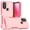 Pink, variant on Hotpom for Moto G Pure/ G Power 2022/ G Play 2023 Commuter Series Case Slim Shockproof Design with Dual Layer Rubber Bumper for Drop Protection, Rugged Hard Cover for Men/ Women, Pink