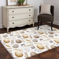 thumbnail image 3 of 4'x6' Area Rugs, Vintage Easter Eggs Indoor Outdoor Area Rug for Living Room Bedroom, Spring Botanical Leaves Washable Bathroom Rugs Kitchen Floor Carpet Mats Home Decor Aesthetic, 3 of 8