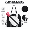 thumbnail image 5 of Waterproof Pickleball Paddle Bag for Men and Women, Large Capacity Tennis Bag with Adjustable Shoulder Strap and Zippered Paddle Compartment,M3, 5 of 7