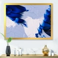 thumbnail image 3 of Designart 'Abstract White and Blue Grey Waves' Modern Framed Art Print, 3 of 4