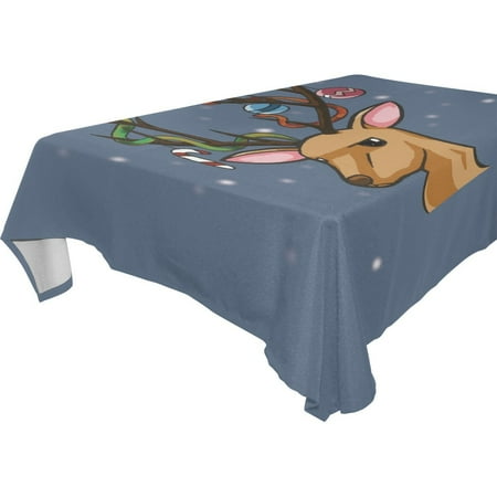 

POPCreation Lonely Deer Tablecloth 60x104 inches