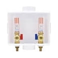 thumbnail image 2 of Eastman 60247 Center Drain Washing Machine Outlet Box with Hammer Arrestors, 1/2 inch Crimp PEX, White, 2 of 5