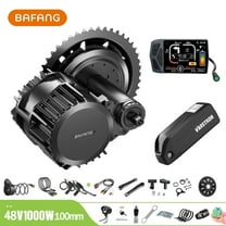 BAFANG Mid Drive Kit 1000W BBSHD Electric Bike Conversion Kit 48V Ebike Conversion Kit for 100MM Mountain Bike Road Bike EKD01 Display and 48V20Ah Shark Battery