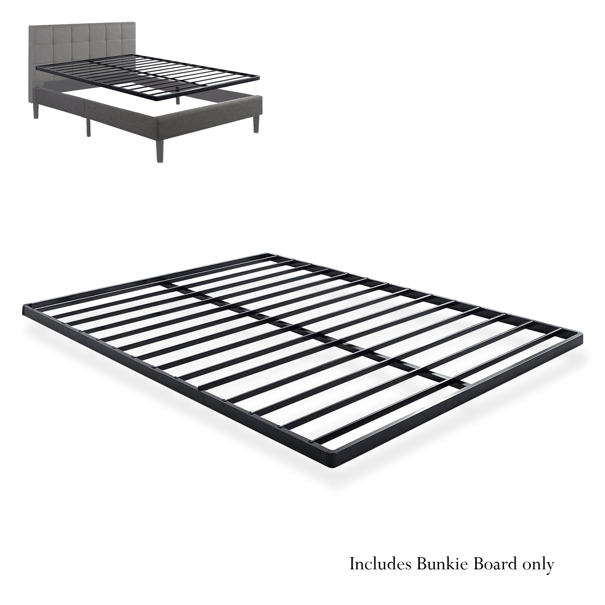 zizin Twin Metal 1.6 Inch Bunkie Board Quick Lock Stable Steel Bed Slat Replacement//Noise-Free//Easy Assembly
