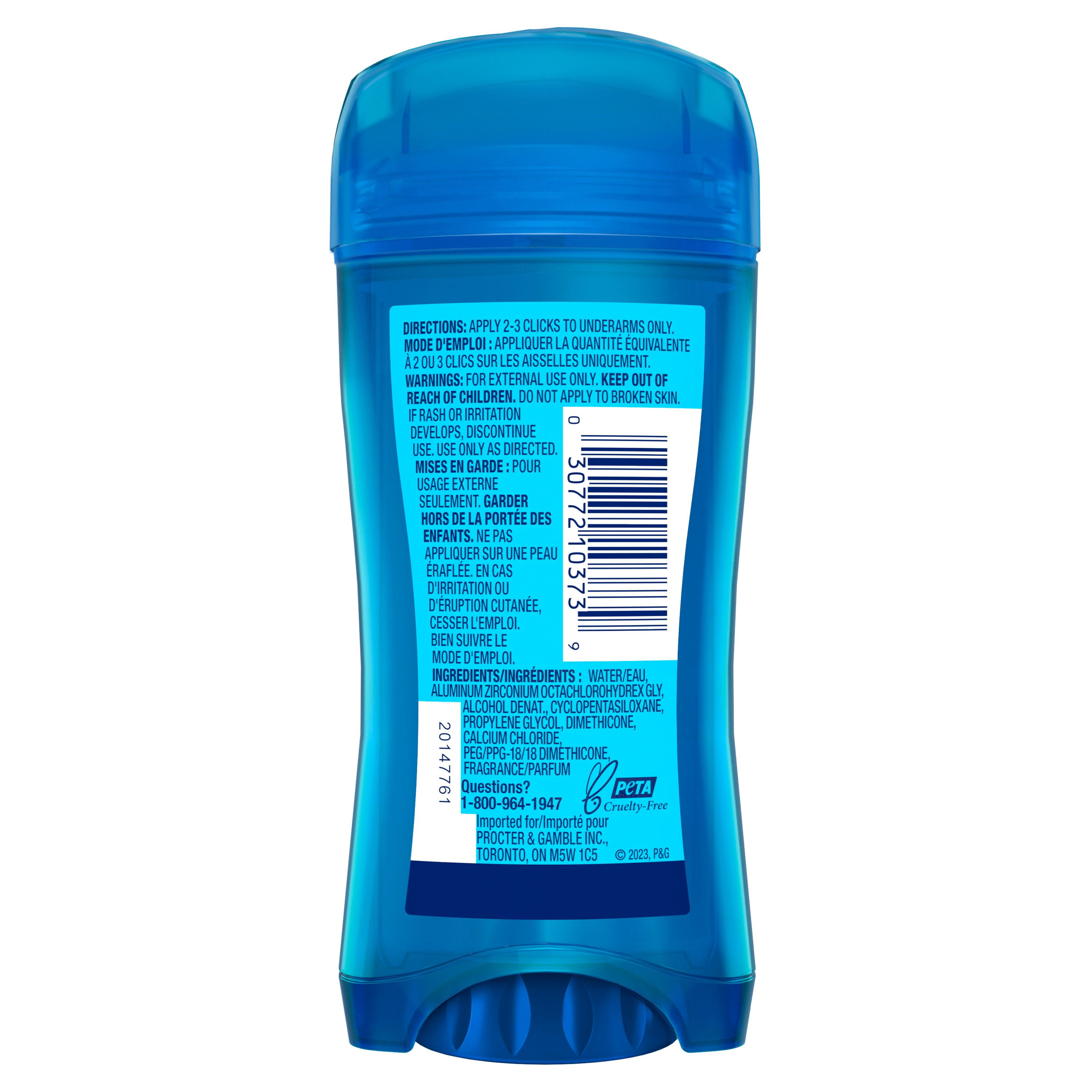 Secret Outlast Clear Gel Antiperspirant Deodorant for Women, Shower Fresh, 73G