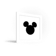 thumbnail image 4 of Gallery Pops Disney Mickey Mouse - Mouse Ears Black Wall Art, White Framed Version, 12" x 12", 4 of 5