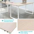 thumbnail image 2 of Office L-Shaped Computer Desk, 58'' x 58'' x 30'' Modern Design Corner Desk PC Laptop Computer Table Study Desk, L-shape Wood Computer Desk for Home Office Notebook Desk, Oak, S9061, 2 of 8