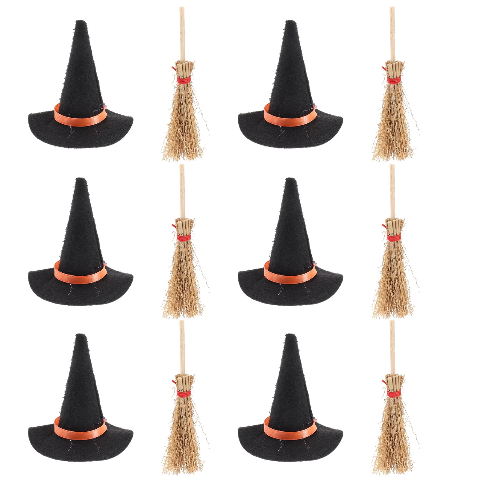 Mini balais de sorcière - 6 pièces - Accessoires créatifs Halloween