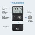 thumbnail image 6 of TETOU High Accuracy Digital Fish Tank Aquarium Thermometer with Alarm LCD Large Screen Display, 6 of 8