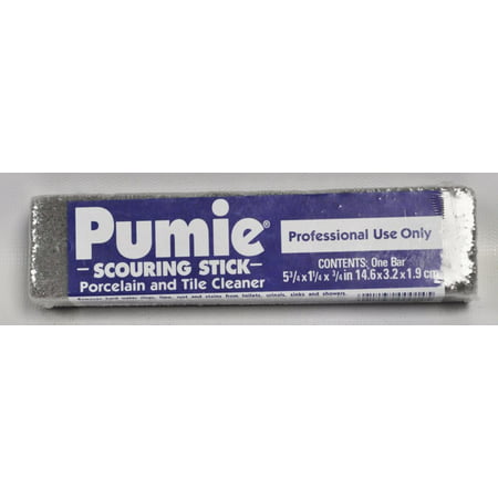 Pumie Scouring Stick Porcelain and Tile Cleaner, Pumice Scouring Stick. Removes hard water rings, lime, rust and stains from toilets, urinals,.., By United State Pumice