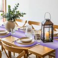 thumbnail image 6 of Purple Ombre Round 13 Inch Placemats Set of 8, Modern Gradient Abstract Art HeatResistant Non Slip Place Mats for Dining Table, Wipeable Braided Kitchen Table Mats for Housewarming, 6 of 9