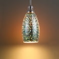 thumbnail image 5 of 7.64 in. Fireworks Effect Art Glass Globe Pendant Shade for Mini Pendant Light Chandelier Ceiling Light Fixture, 5 of 8