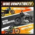 thumbnail image 5 of Universal 22mm Motorcycle handlebar for Chopper Cruiser Bobber Aluminium handlebar Roller Retro Vintage Bars Black, 5 of 5