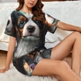 thumbnail image 4 of Sikiie Cute Flower Puppy Butterfly Womens Pajama Sets Short Sleeve Top With Pants Sleepwear 2 Piece Lounge SetMedium, 4 of 6