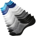 thumbnail image 1 of Mottee&Zconia Calcetines invisibles para hombre, de corte bajo, reforzados, cómodos, informales, de algodón, antideslizantes, 1 of 5