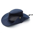 thumbnail image 5 of Fewfanhot Men's & Women's Full Mesh Crown Bucket Hat Ultra-Breathable Adjustable Chin Strap, Wide Brim Sun Hat for Hot Weather, Beach, Outdoor Work, 5 of 7