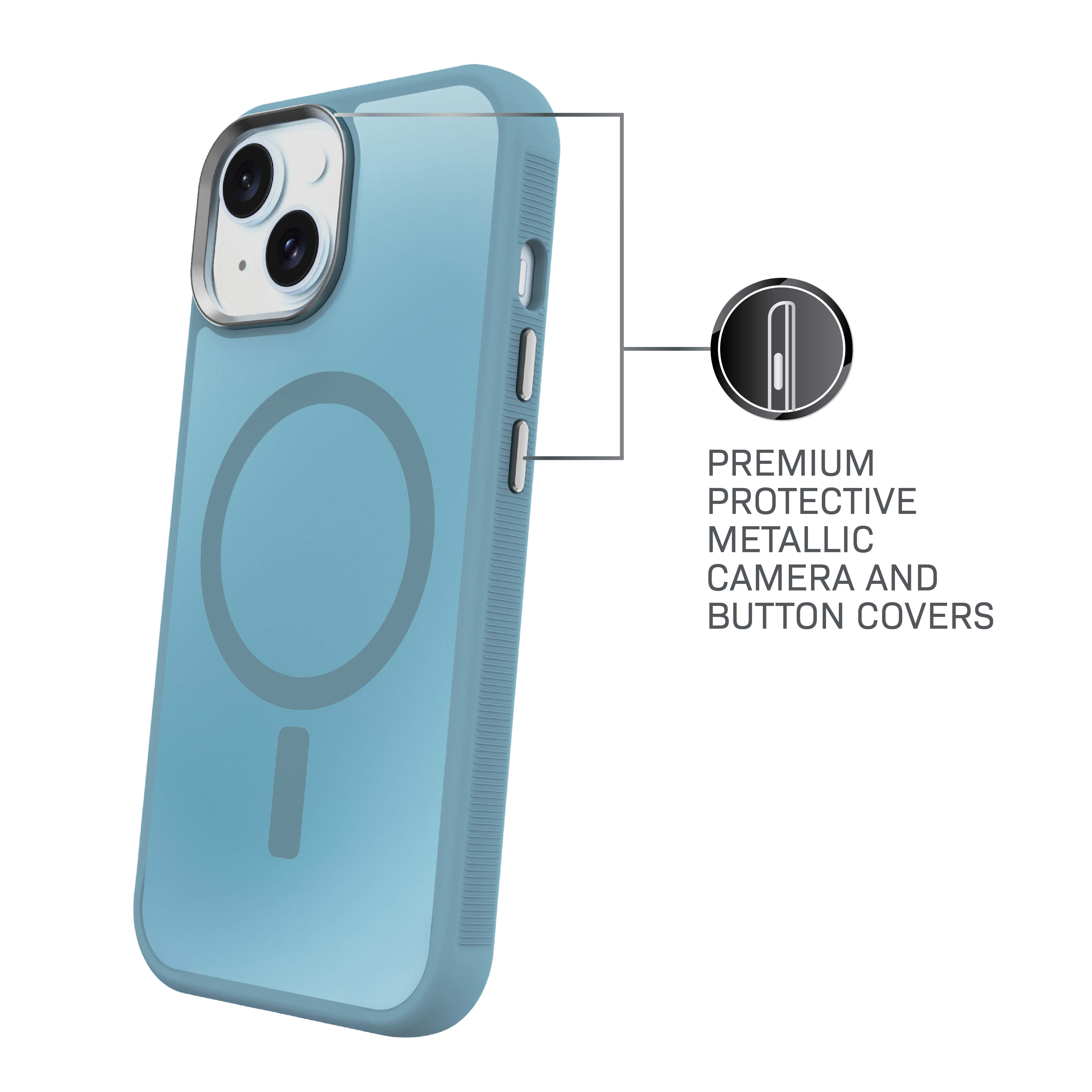 Body Glove Reflector Phone Case for iPhone 17e / 16e / 15 / 14 / 13, MagSafe Compatible - Metallic Seafoam