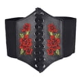 thumbnail image 3 of Fesfesfes Women Shaping Underwear Waistband Abdomen Waist Corset Adjust Girdle Body Corset Lace Up Bodysuit Shapewear, 3 of 6