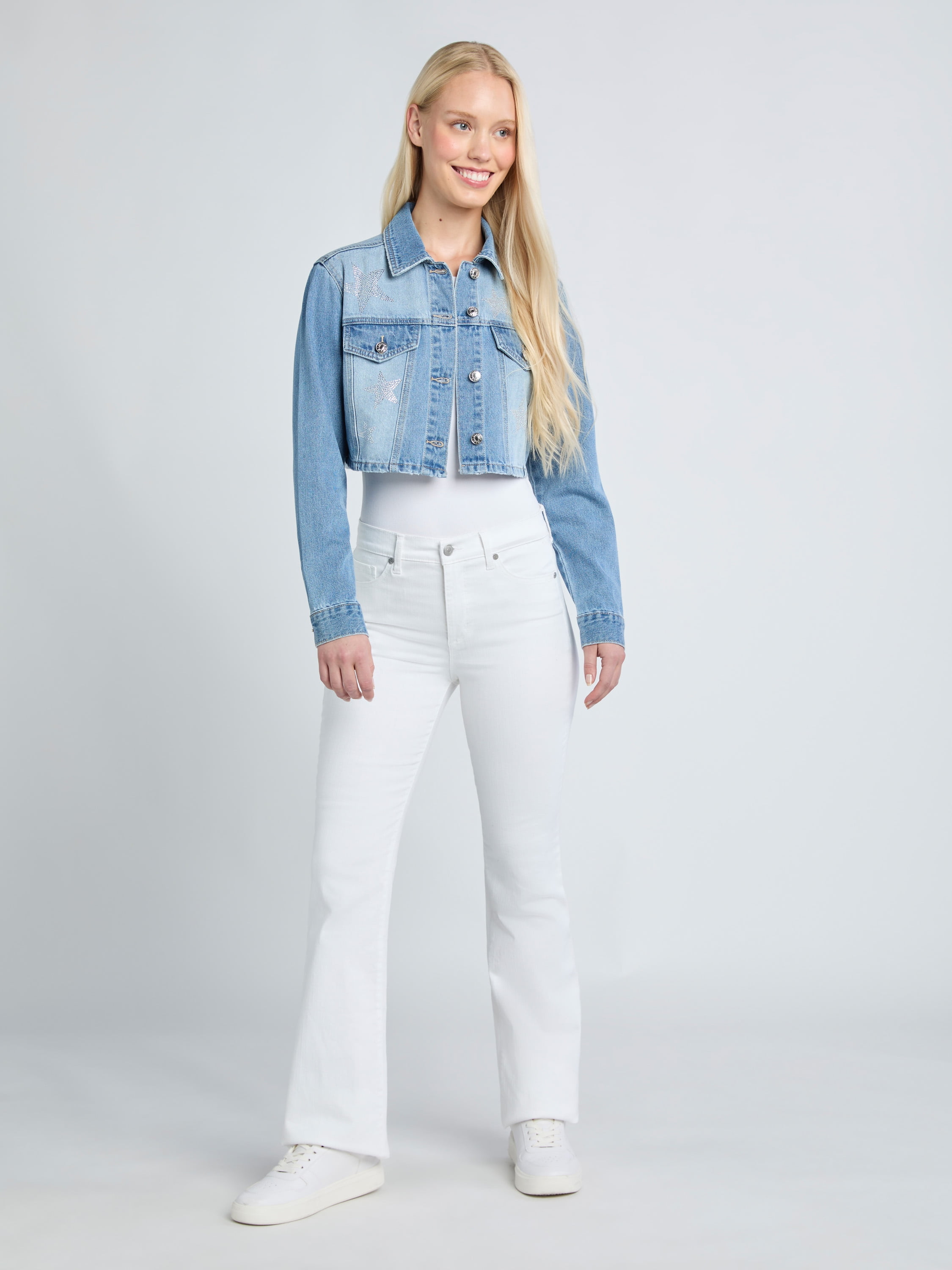 新品♡ミストレアス♡Oval Form Crop Denim Jacket 06203-