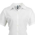thumbnail image 2 of Premier Womens Signature Pearlised Oxford Short-Sleeved Shirt, 2 of 4