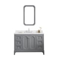 thumbnail image 2 of Water Creation Queen 48"W Wood Single Bathroom Vanity in Gray/White, 2 of 4
