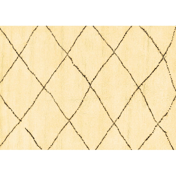 Ahgly Company Indoor Rectangle Solid Brown Modern Area Rugs, 5' x 7'
