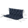 thumbnail image 3 of Outsunny 2 Seater Garden Bench Cushions, 3.9 Inch Thick Outdoor Soft Pad, 3 of 10