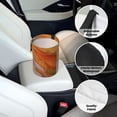 thumbnail image 6 of Round Car Trash Can 7×5.9in Waterproof, Durable, Not Easy To Fade, Easy To Install And Disassemble To Prevent Interior Pollution Orange And White-Gold Marble, 6 of 7