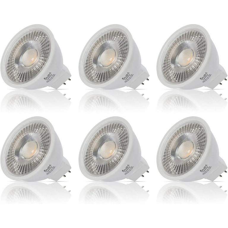 Simba Lighting LED GU10 5W 50W Replacement Spot Light Bulb 120V Twist Base  Dimmable 5000K 6-Pack