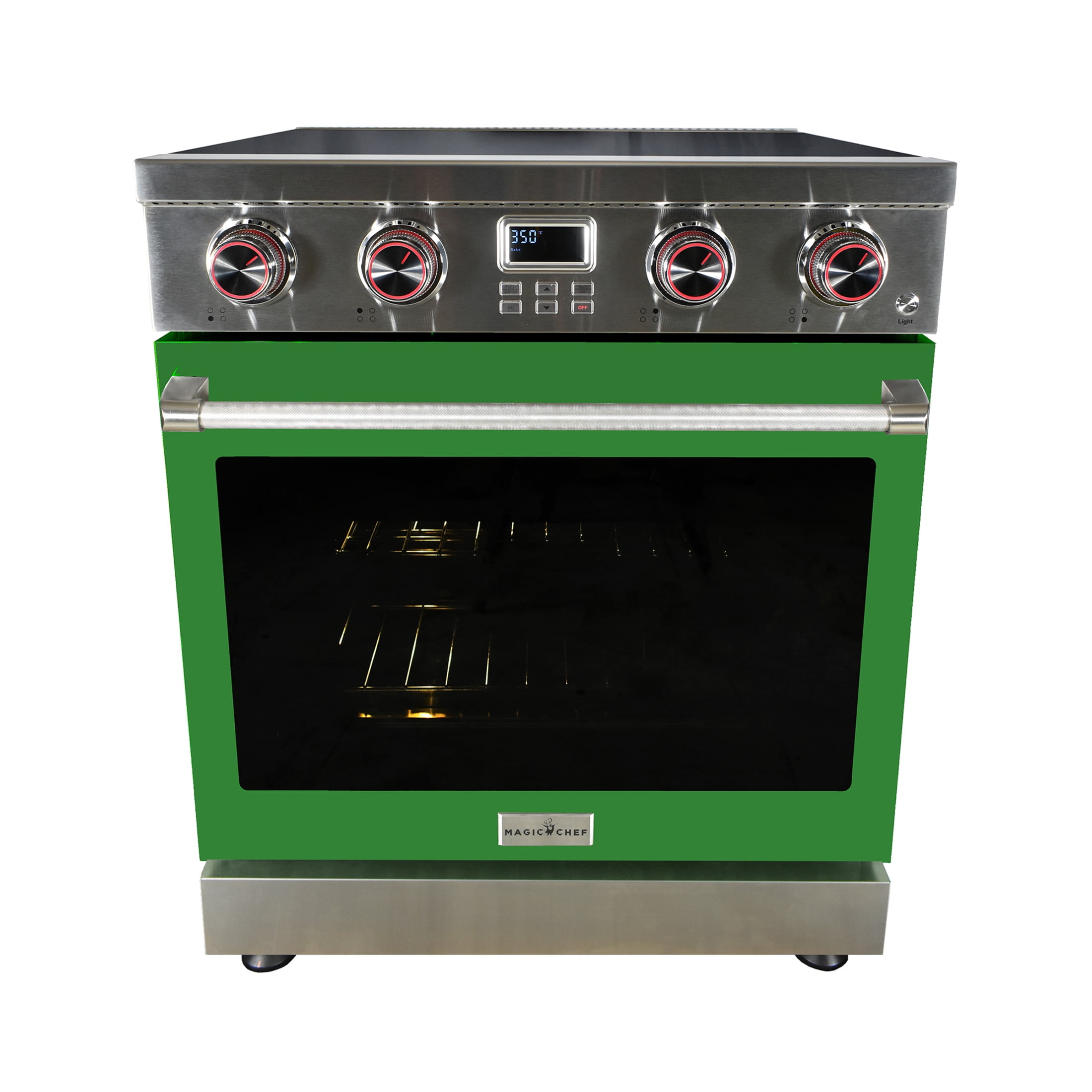 30" Electric Range w/ Green Door