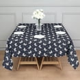 thumbnail image 3 of Dark Blue Cartoon Unicorn Heart Pattern Square Tablecloth,Waterproof Square Table Cover,Wipeable Spillproof Washable Table Cover for Home Kitchen Party Decor 42"X42"(107x107cm), 3 of 6