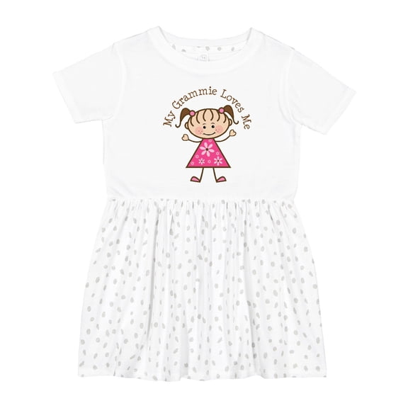Inktastic My Grammie Loves Me Girls Toddler Dress