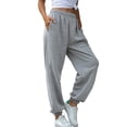 thumbnail image 1 of Minnieouse Pantalones de mujer Pantalones de yoga elásticos de cintura alta Pantalones deportivos de entrenamiento Prendas para la parte inferior del cuerpo Gris M Minnieouse AP003411-07, 1 of 6