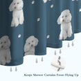 thumbnail image 6 of Poodle Dog and Footprint Shower Curtain 36"x72" ,Bathroom Decorative Shower Curtains Set with 12 Hooks,Modern Waterproof Washable Shower Curtain, 6 of 6