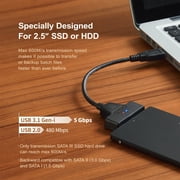 Mediasonic SATA to USB 3.0/3.1 Gen 1 Cable, 2.5 SATA SSD/Hard Drive Adapter Cable