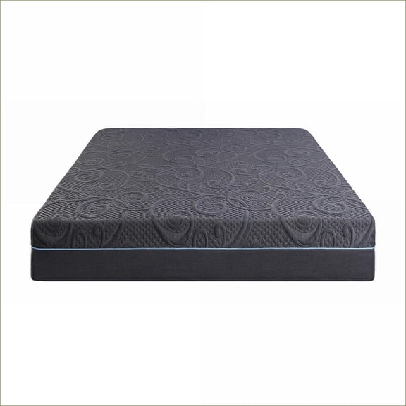 Mattresses Eastern King 11-Inch Gel-Infused Memory Foam Hybrid Mattress | Dark Gray | Foam Spring