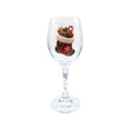 thumbnail image 2 of Stocking Christmas Wine Glass 12oz, Holiday Stemware with Vivid 2D Print, Festive Xmas Party Table Decor & Hostess Gift for Wine Lovers & Family, 2 of 3