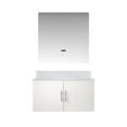 thumbnail image 2 of Glossy White Bathroom Vanity With Marble Top And 36 In. Led Mirror - Sufficient Storage, Soft Close, Scratch Stain Surface Bath Spacious Compartment, Componental, 2 of 4