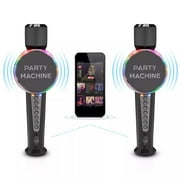 The Singing Machine Bluetooth and Voice Changer Wireless Microphone, Plastic