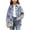 Gray, variant on XUNKUSGA Girls Tie Dye Shirts Lightweight Loose Button Down Shirts for Girls Casual Collared Long Sleeve Shirts Jacket with Pocket for School Daily Streetwear 5-15Y