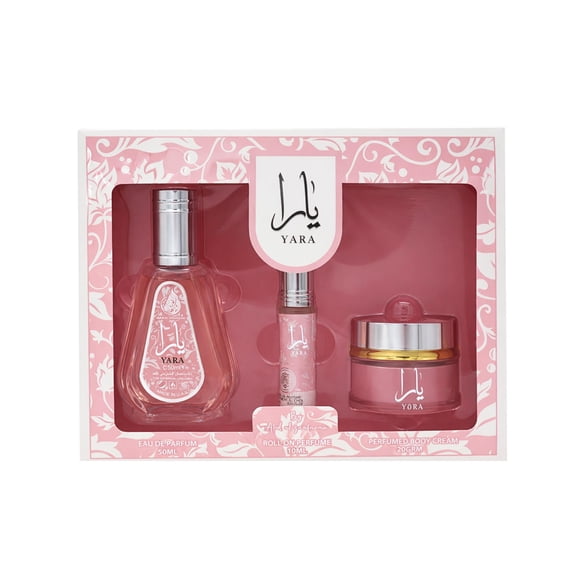 Set de regalo Perfume Ard Al Zaafaran Yara de 3 piezas para mujer