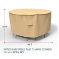 thumbnail image 4 of Budge Medium Beige Patio Bar Table/Chairs Cover, Sedona, 4 of 8